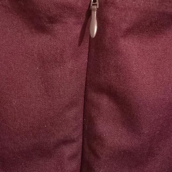 ALAGIRLS M Size Sleeveless Princess Fit & Flare Midi Dress maroon/burgundy - Picture 3 of 9